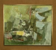 Solomon Vitkin (1923-2009) oil on canvas signed Abstract