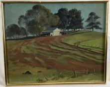 Leonard Hugh Long (1911-2013) oil on board, Australian Landscape