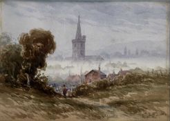 Emmie Frances Parish, two early 20th century watercolours - Worcestershire landscape, 12.5cm x 17.5c