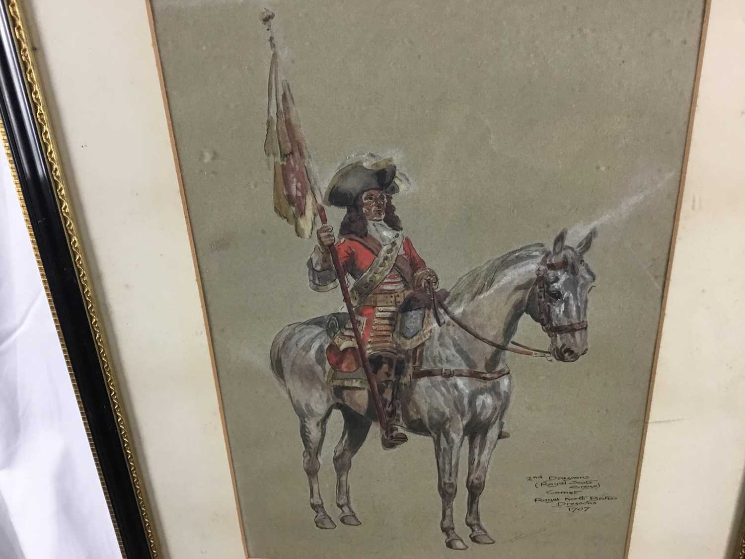 Early 20th century English School watercolour - 2nd Dragoon’s - Image 4 of 5