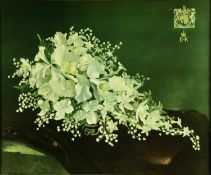 Anna Zinkeisen (1901-1976) coloured print - Coronation Flowers, framed