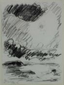 English School, contemporary, pencil drawing - Kerry by Moonlight, indistinctly inscribed, dated and