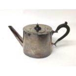 Late Victorian silver teapot