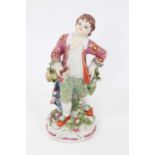 A Bow figure of young boy, circa 1765