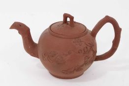 A Staffordshire redware miniature teapot and cover, circa 1760