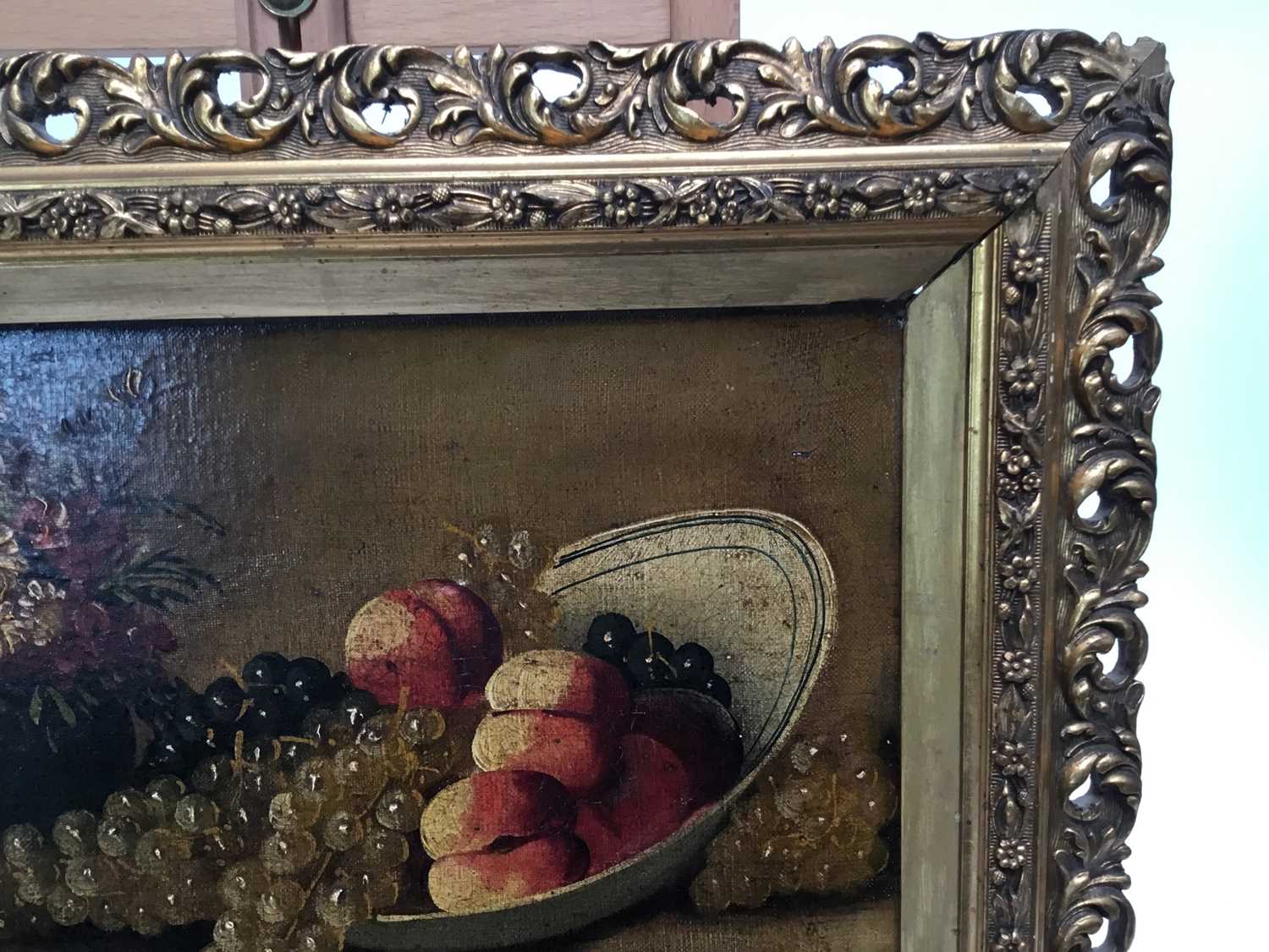 English school, late 19th century, oil on canvas - still life of fruit, in gilt frame - Image 3 of 6