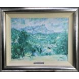 After Rolf Harris - lithographic print, Landscape, signed and numbered 200 / 295, 56 x 46cm framed