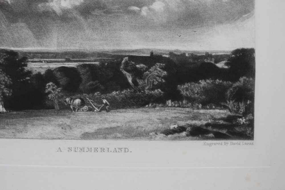 John Constable (1776-1837) two mezzotints - The Glebe Farm and A Summerland, 21cm x 30cm, mounted - Image 7 of 9
