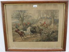 Henry Alken Victorian hand coloured engraving - The first introduction to Hounds and another pair of