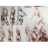 Peter Collins (1923-2001) folio of nude sketches