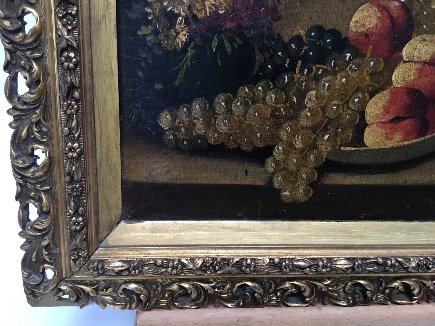 English school, late 19th century, oil on canvas - still life of fruit, in gilt frame - Image 5 of 6