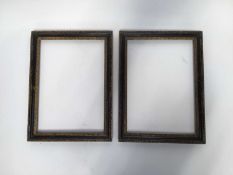 Pair of 19th century Hogarth picture frames to take works 27cm 37cm