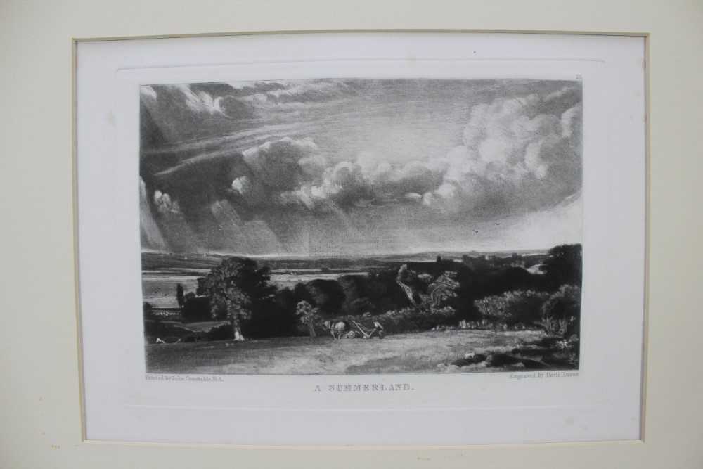 John Constable (1776-1837) two mezzotints - The Glebe Farm and A Summerland, 21cm x 30cm, mounted - Image 5 of 9