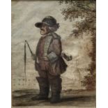 Antique hand coloured engraving - 'The Chastiser' engraved by J. Bretherton, image 13cm x 17cm in gl