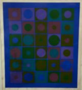 Bob Crossley (1912-2010) silkscreen - Variations 25, signed and numbered 1/75, titled to Mansard Art