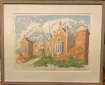 Penny Berry Paterson (1941-2021) colour print, St Mary's, Long Melford, signed and numbered 5/11, 35