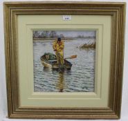 John Paley (Contemporary) pastel - 'Mystery of the Deep', signed, in glazed gilt frame