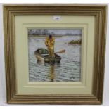 John Paley (Contemporary) pastel - 'Mystery of the Deep', signed, in glazed gilt frame