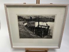 Charles Bartlett (1921-2014), etching - Old Drifter