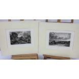John Constable (1776-1837) two mezzotints - The Glebe Farm and A Summerland, 21cm x 30cm, mounted