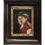 Franz Xavier Wolfle (1887-1972) man oil on panel