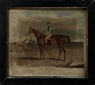 After J F Herring, two aquatints of racehorses - ‘The Colonel’ and ‘Memnon’