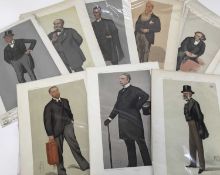 Group of period Vanity Fair lithographic prints of notable figures (names beginning with 'L') by Spy