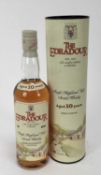 Whisky - one bottle, The Edradour 10 year old whisky, 40%, 70cl, in original card tube