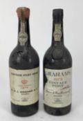 Port - two bottles, Grahams 1970 and 1975