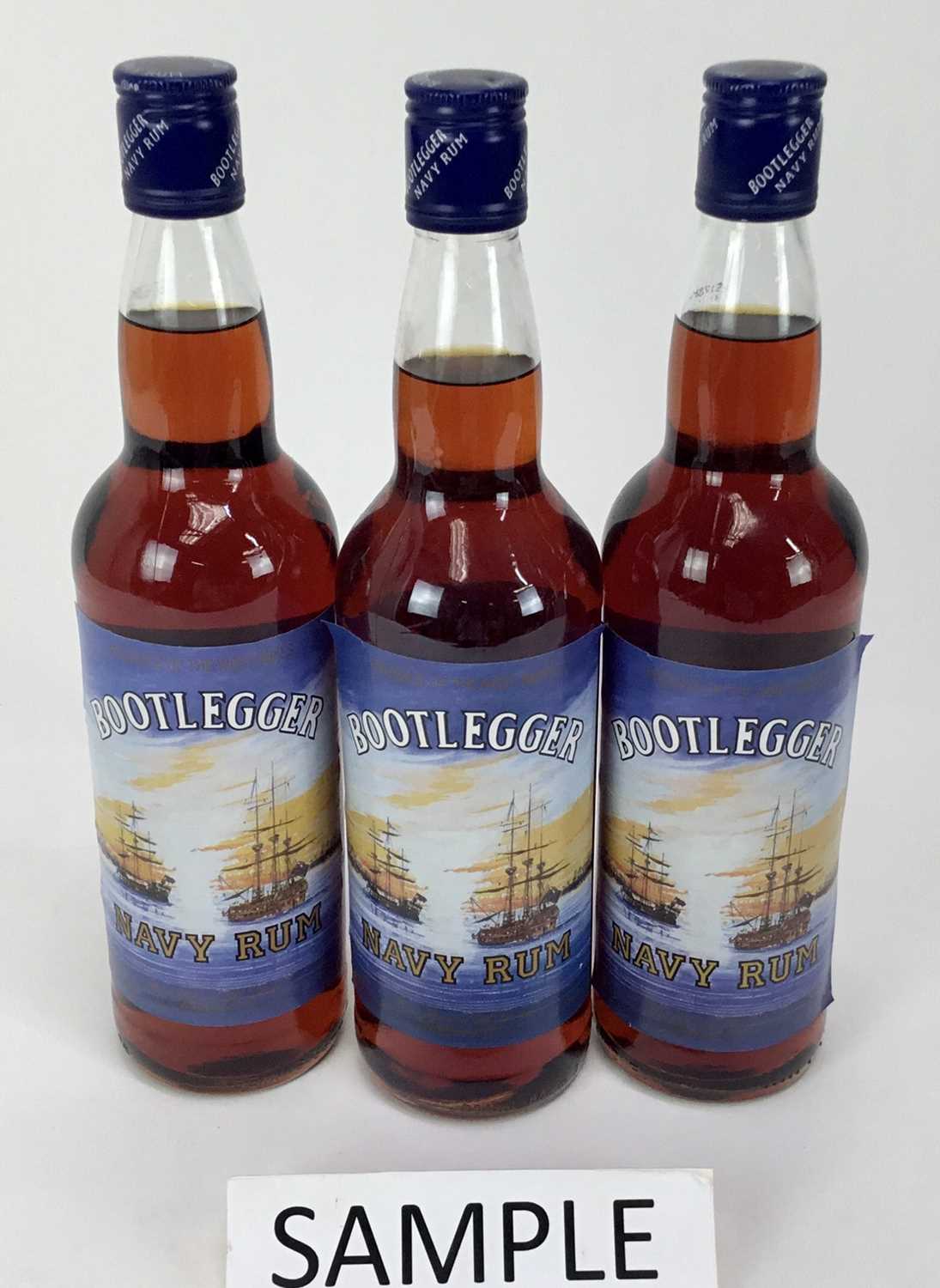 Rum - four bottles, Bootlegger Navy Rum, 37.5%, 70cl