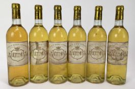 Sauternes - six bottles, Chateau Doisy-Vedrines Grand Cru Classe 1978, owc