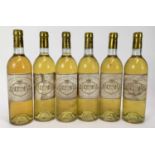 Sauternes - six bottles, Chateau Doisy-Vedrines Grand Cru Classe 1978, owc