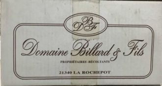 Wine - six bottles, 2009 Hautes Cotes de Beaune Blanc, Domaine Billard, Burgundy - packed 6x75cl.