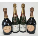 Champagne - four bottles, Laurent-Perrier Cuvée Rosé Brut (2) and Laurent-Perrier Brut (2)