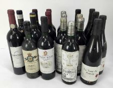 Wine - nineteen bottles, various to include Marques De Riscal Rioja 2003 and others