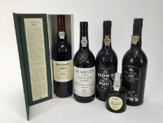 Port - five bottles, Dow's 1985, Graham's 1983 and three others