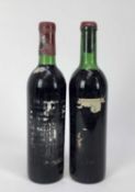 Wine - two bottles, Chateau Latour 1970, lacking labels