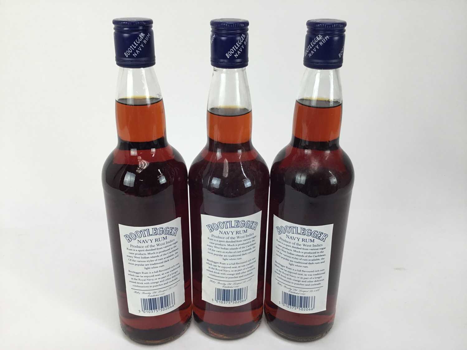 Rum - four bottles, Bootlegger Navy Rum, 37.5%, 70cl - Image 2 of 2