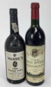 Two bottles - Warre's 1980 Vintage Port and a bottle of 1982 Chateau Larcis Ducasse Saint-Emilion )