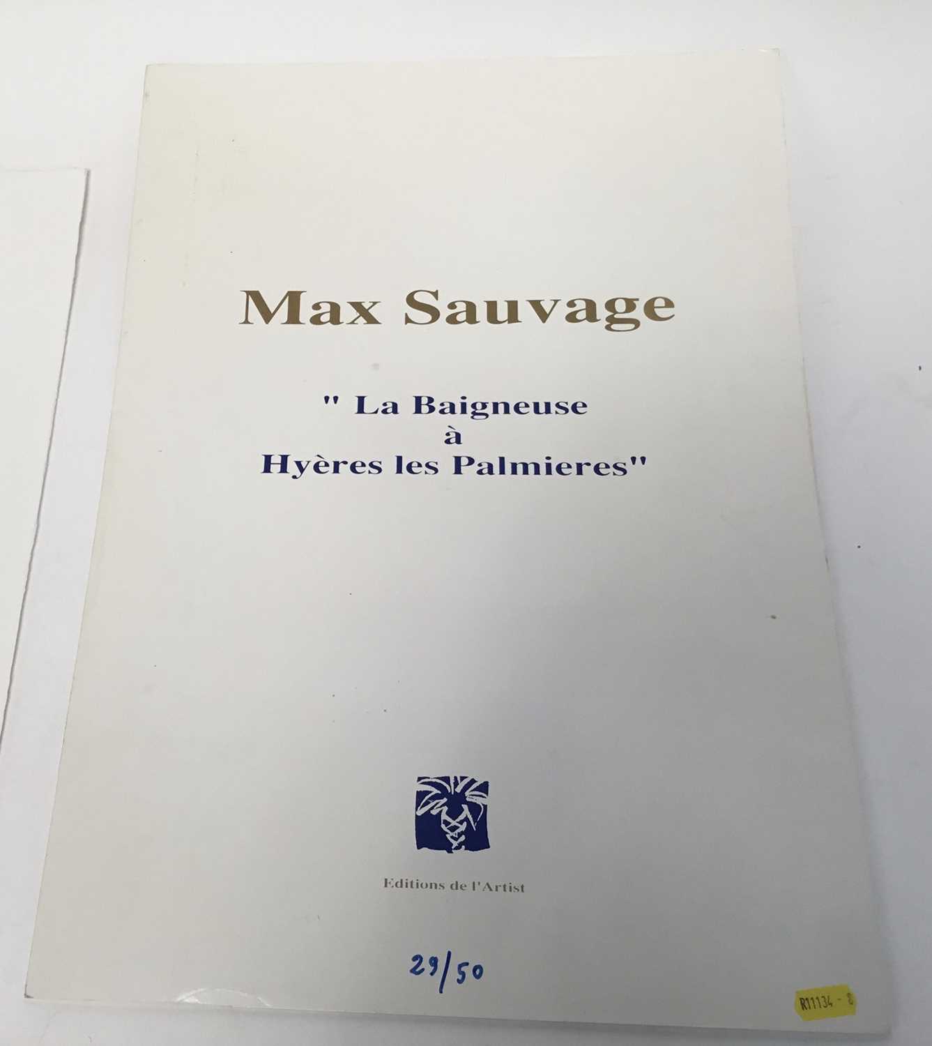 Max Sauvage signed limited edition etching, in folder - Image 7 of 8