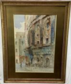 Benjamin J M Donne (1831-1928) watercolour The Theatre of Marcellus, Rome, signed with monogram, ins