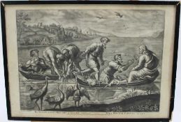 After Raphael, 18th century mezzotint etching published by Carrington Bowles