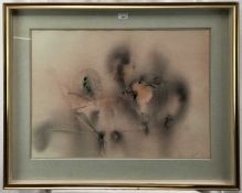Peggy Archer, 1960s, watercolour on paper - Musical Fugues, abstract, signed and dated 1960, 48cm x