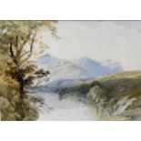 Thomas Miles Richardson (1813-1890) watercolour - Ben Cruachan, Loch Awe, initialled, 23cm x 31cm, i