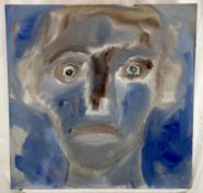 Peter McCarthy oil on canvas - 'Head', signed and titled verso, 61cm x 61cm