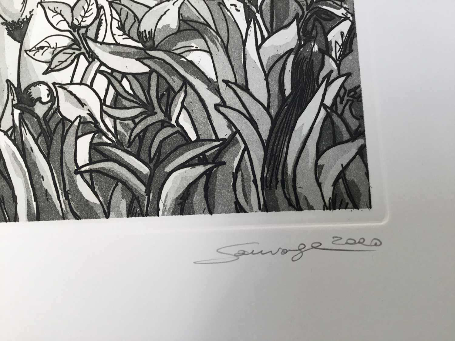Max Sauvage signed limited edition etching, in folder - Image 6 of 8