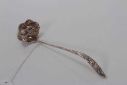 Early 20th century American silver sauce ladle by Tiffany & Co, 17.5cm in length