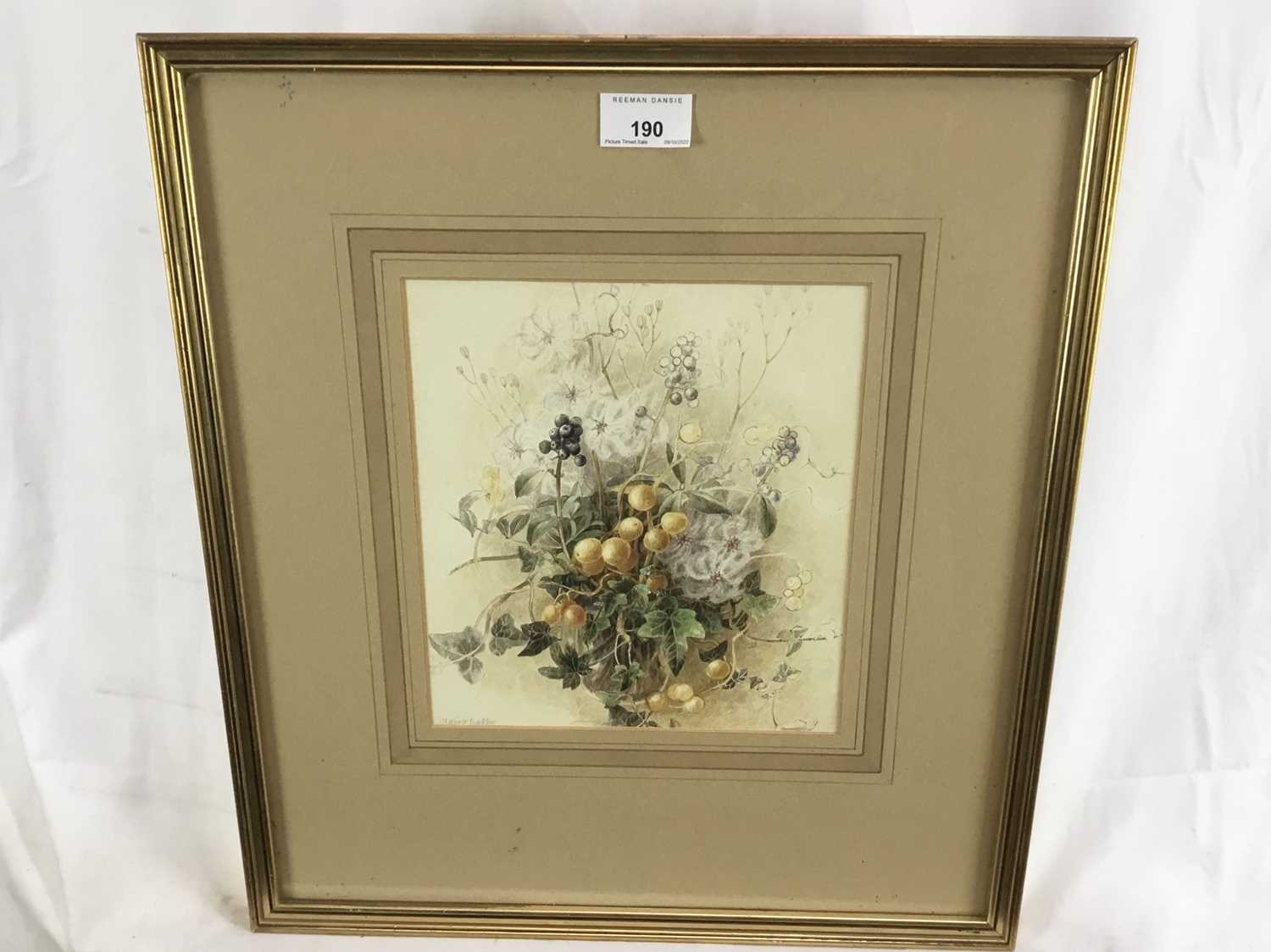 Claire Dalby, contemporary, watercolour - still life, signed, in glazed frame - Image 2 of 6