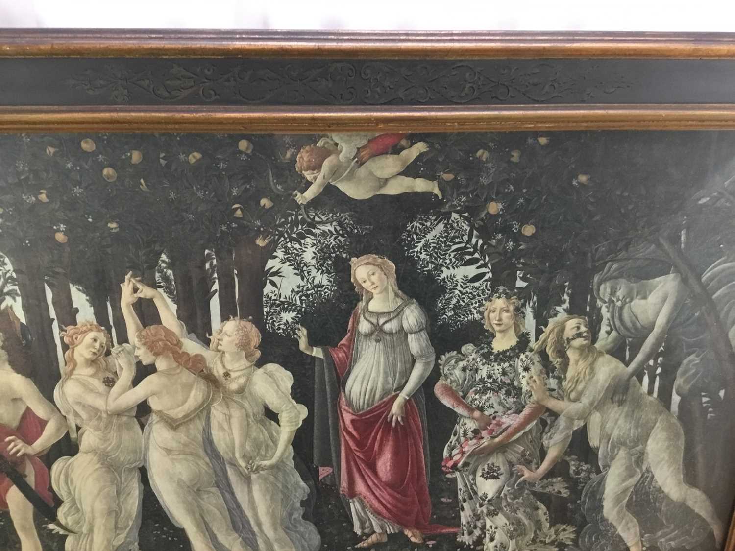 Print after Botticelli, in decorative glazed frame, 107cm x 76cm overall - Bild 6 aus 8
