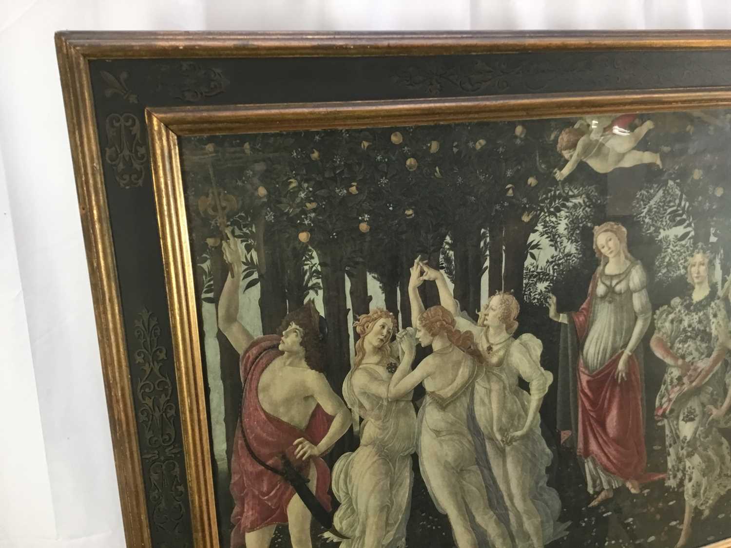 Print after Botticelli, in decorative glazed frame, 107cm x 76cm overall - Bild 5 aus 8